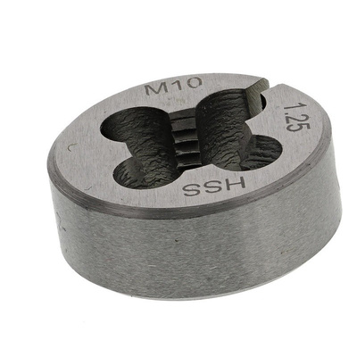 RS PRO Thread Die, M10 x 1.25mm Pitch, 1in od
