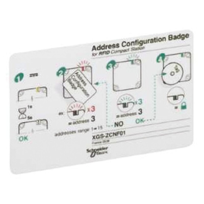 Telemecanique Sensors Address Configuration Badge for Use with Radio Frequency Identification System