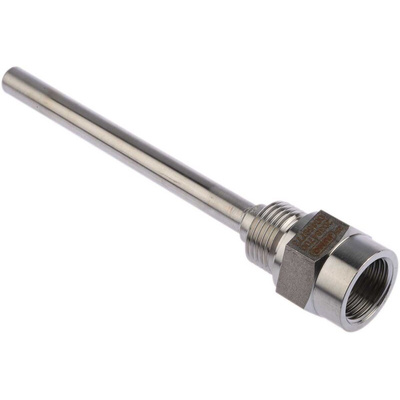 Jumo Thermowell for Use with Thermocouple, 1/2 BSP, 10mm Probe