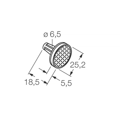 Banner Sensor Reflector for Use with VALU-BEAM 915 Series Sensor