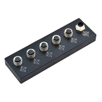 Bulgin M Series Sensor Box, M12, 5 port