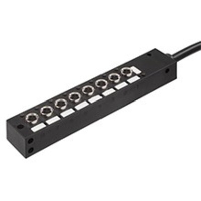 Molex 120247 Series Sensor Box, M8, 5m cable, 3 way, 8 port