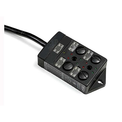 RS PRO Sensor Box, M12, 4 port