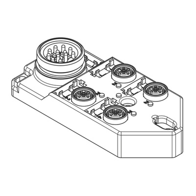 Brad from Molex Cable, M12, 4 port
