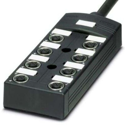Phoenix Contact 0PUR OD, SACB-8/16- 5 Series Sensor Box, M12, 8 port