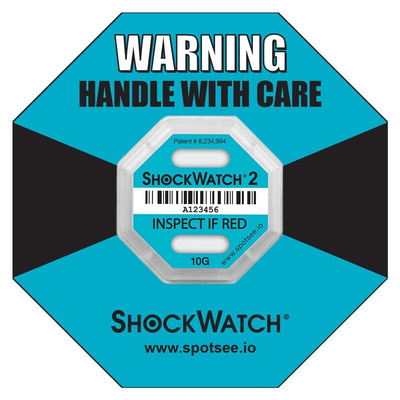Shock Label 6.35mm x 42.93mm, 10