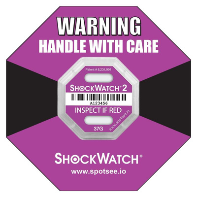 Shock Label 6.35mm x 42.93mm, 10
