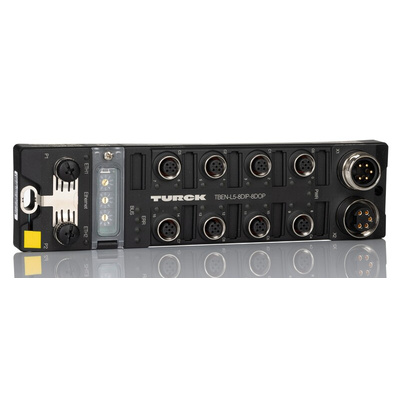 Turck TBEN-L Series I/O module, M12 4-pin, 4 way, 8 port