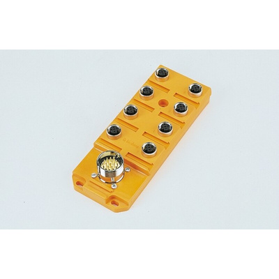 Lumberg Automation ASB Series Sensor Box, M12, 8 port