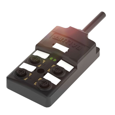 BALLUFF BPI00 Series Sensor Box, M12, 3m cable, 4 way, 4 port