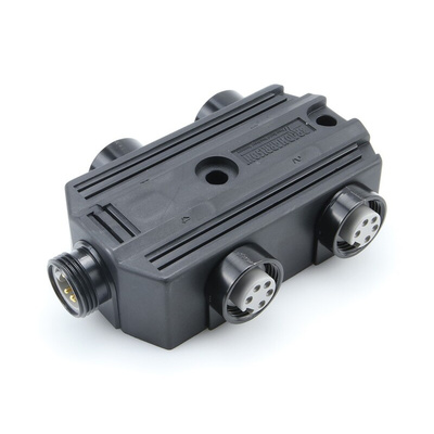 Brad from Molex 130036 Series Sensor Box, 5 way, 4 port