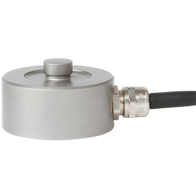 WIKA F1201 Series Button Strain Gauge, 5000kg Range, Compression Measure