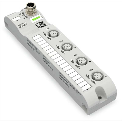 Wago 765 Series I/O module, M12, 5 way, 4 port