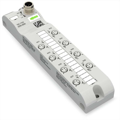 Wago 765 Series I/O module, M12, 3 way, 8 port