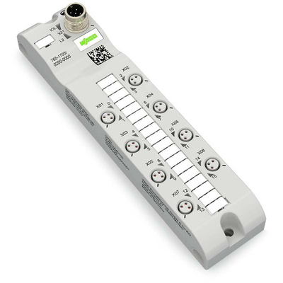 Wago 765 Series I/O module, M8, 3 way, 8 port