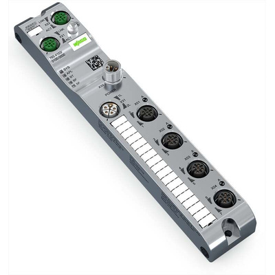 Wago 765 Series I/O module, M12, 5 way, 4 port