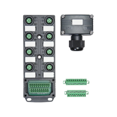 Phoenix Contact SACB Series Sensor Box, M12, 50m cable, 5 way, 8 port