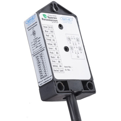 RS PRO Sensor Box, M12, 5m cable, 5 way, 4 port