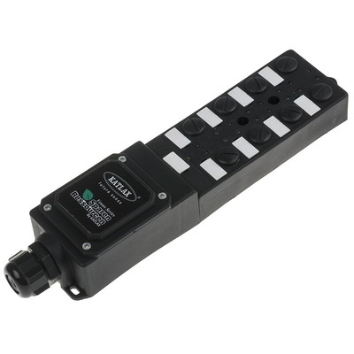 RS PRO Sensor Box, M12, 5 way, 8 port