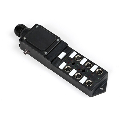 RS PRO Sensor Box, M12, 5 way, 6 port