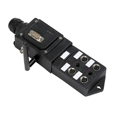 RS PRO Sensor Box, M12, 5 way, 4 port