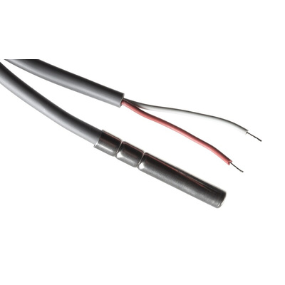 Carel Stainless Steel PTC PTC Thermistor, 1kΩ, -50°C Min, +100°C Max, 6mm Probe