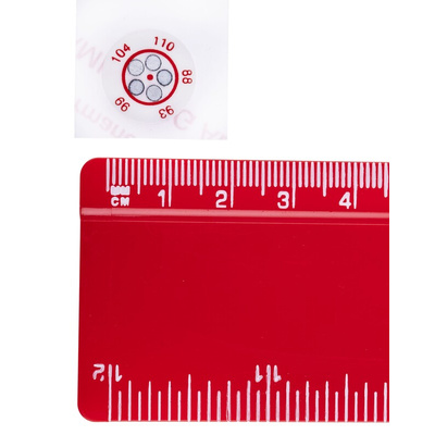 RS PRO Non-Reversible Temperature Sensitive Label, 88°C to 110°C, 5 Levels