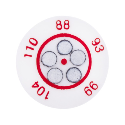 RS PRO Non-Reversible Temperature Sensitive Label, 88°C to 110°C, 5 Levels