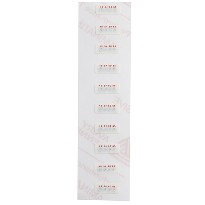 RS PRO Non-Reversible Temperature Sensitive Label, 49°C to 65°C, 4 Levels
