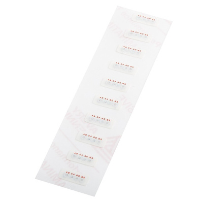 RS PRO Non-Reversible Temperature Sensitive Label, 49°C to 65°C, 4 Levels