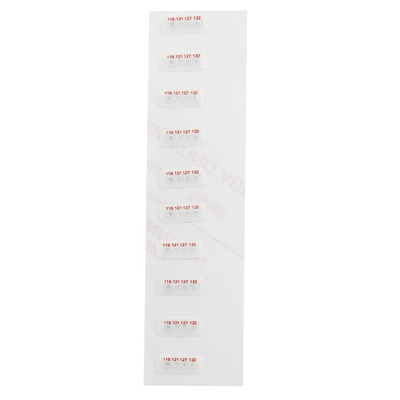 RS PRO Non-Reversible Temperature Sensitive Label, 116°C to 132°C, 4 Levels