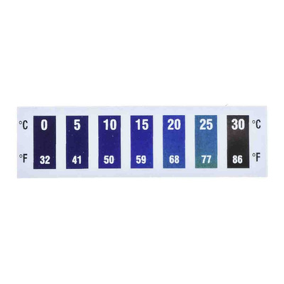 RS PRO Temperature Sensitive Label, 0°C to 30°C, 7 Levels