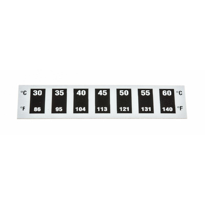 RS PRO Temperature Sensitive Label, 30°C to 60°C, 7 Levels
