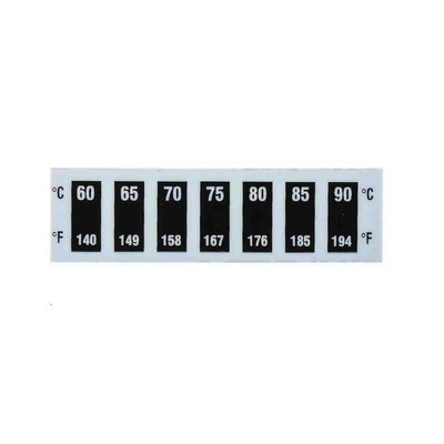 RS PRO Temperature Sensitive Label, 60°C to 90°C, 2 Levels