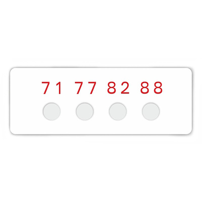 RS PRO Non-Reversible Temperature Sensitive Label, 40°C to 88°C, 4 Levels