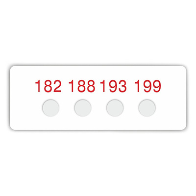 RS PRO Non-Reversible Temperature Sensitive Label, 160°C to 224°C, 4 Levels