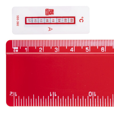 RS PRO Non-Reversible Temperature Sensitive Label, 37°C to 65°C, 8 Levels