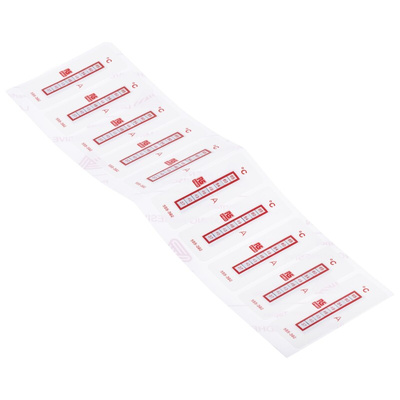 RS PRO Non-Reversible Temperature Sensitive Label, 37°C to 65°C, 8 Levels