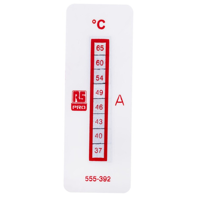 RS PRO Non-Reversible Temperature Sensitive Label, 37°C to 65°C, 8 Levels