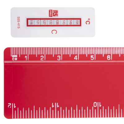 RS PRO Non-Reversible Temperature Sensitive Label, 116°C to 154°C, 8 Levels