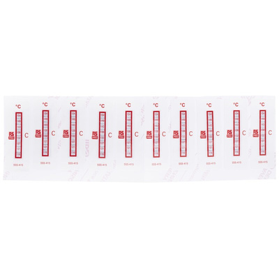 RS PRO Non-Reversible Temperature Sensitive Label, 116°C to 154°C, 8 Levels