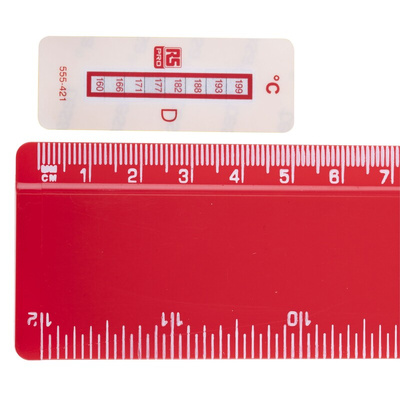 RS PRO Non-Reversible Temperature Sensitive Label, 160°C to 199°C, 8 Levels