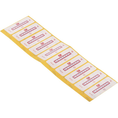 RS PRO Non-Reversible Temperature Sensitive Label, 160°C to 199°C, 8 Levels