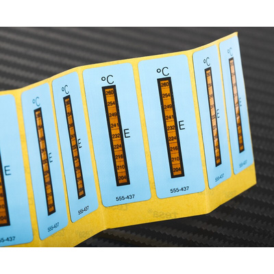 RS PRO Non-Reversible Temperature Sensitive Label, 204°C to 260°C, 8 Levels