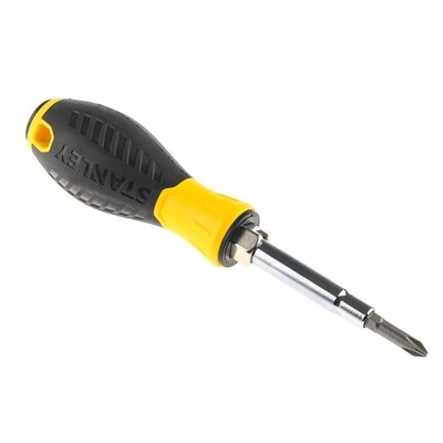 Stanley 4.5 (Slotted) mm, 6 (Hex Drive) mm, 6 (Slotted) mm, 8 (Hex Drive) mm, PH1, PH2 Hexagon, Phillips Screwdriver