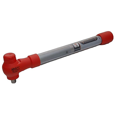 RS PRO RSCAL 3/8 in Square Drive Reversible Torque Wrench Mild Steel, 8 → 60Nm