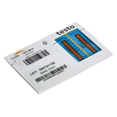 Testo Temperature Sensitive Label, +204°C to +260°C, 2 Levels