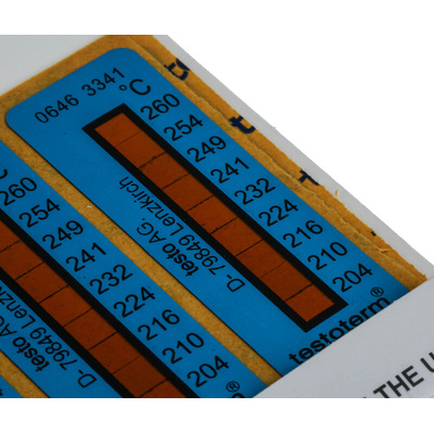 Testo Temperature Sensitive Label, +204°C to +260°C, 2 Levels