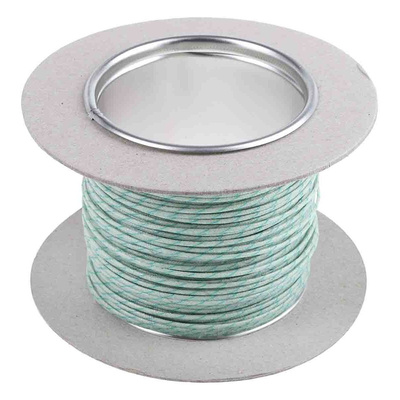 RS PRO Type K Thermocouple Wire, 25m, Unscreened, Glass Fibre Insulation, +400°C Max, 1/0.315mm