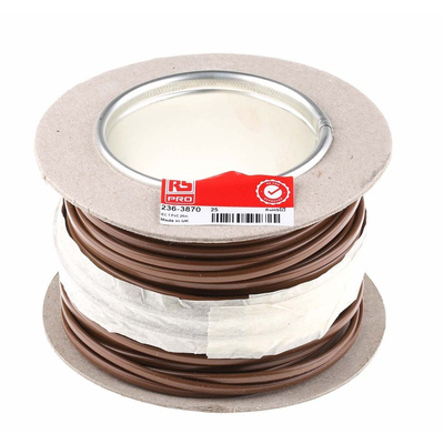 RS PRO Type T Thermocouple Wire, 25m, Unscreened, PVC Insulation, +105°C Max, 7/0.2mm